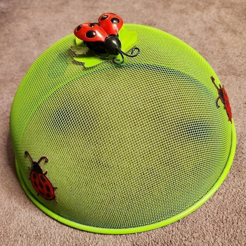 Ladybug Wire Mesh Food Covers (2)